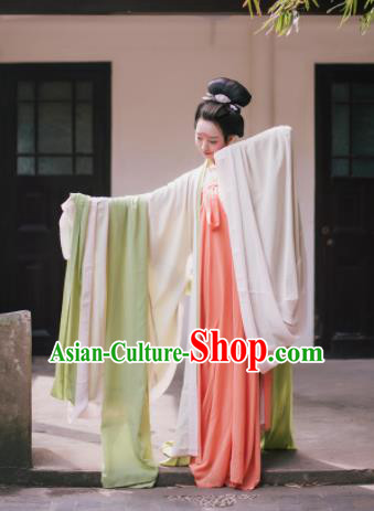 Traditional Chinese Tang Dynasty Princess Costume Ancient Palace Maidenform Hanfu Dress for Women