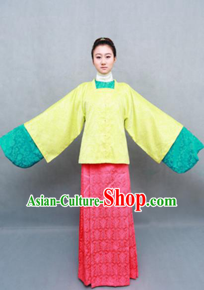 Traditional Chinese Ming Dynasty Maidenform Hanfu Dress Ancient Marquise Costume for Women