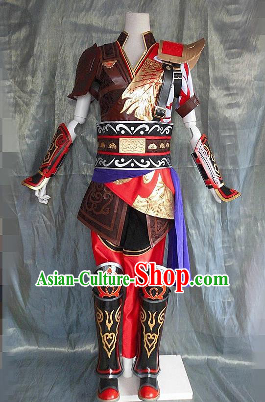 Asian Chinese Cosplay General Costume Ancient Swordsman Clothing for Men