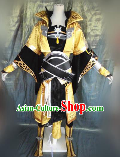 Asian Chinese Cosplay Female General Costume Ancient Swordswoman Dress for Women