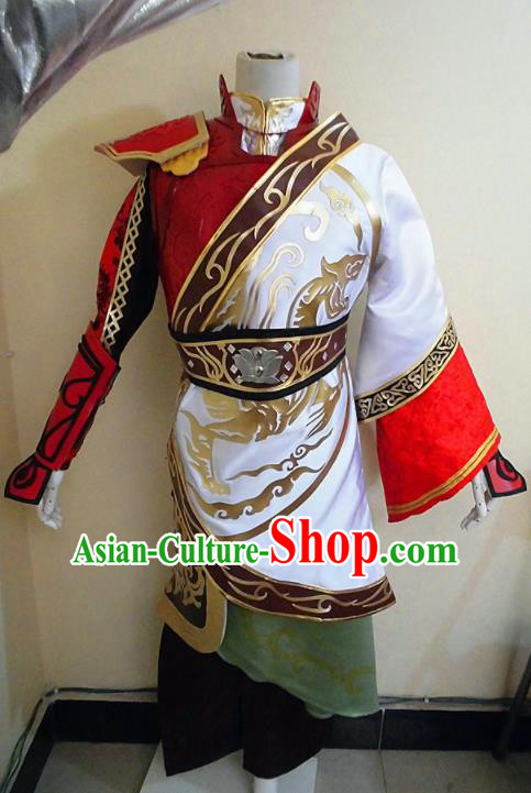 Asian Chinese Cosplay Military Officers Customized Costume Ancient Swordsman Clothing for Men