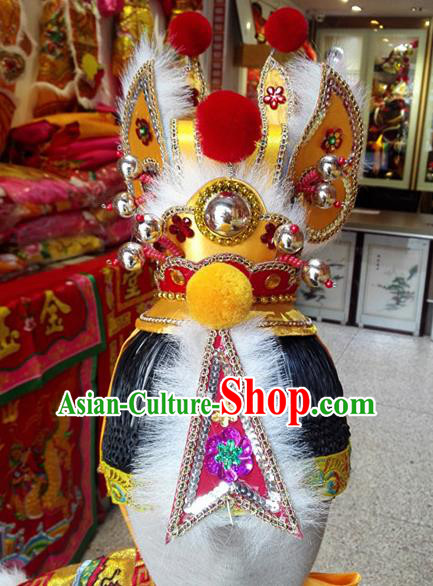 Traditional Chinese Beijing Opera Hair Accessories Prince Hairdo Crown Headwear for Men