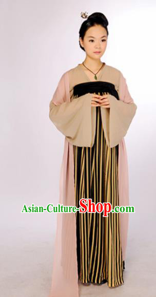 Traditional Chinese Tang Dynasty Hostess Costume Ancient Hanfu Dress for Women