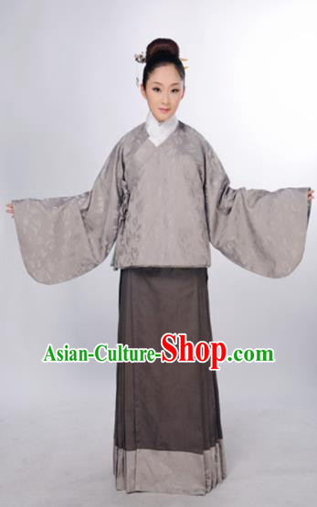 Traditional Chinese Ming Dynasty Maidenform Blouse and Skirt Ancient Marquise Costume for Women