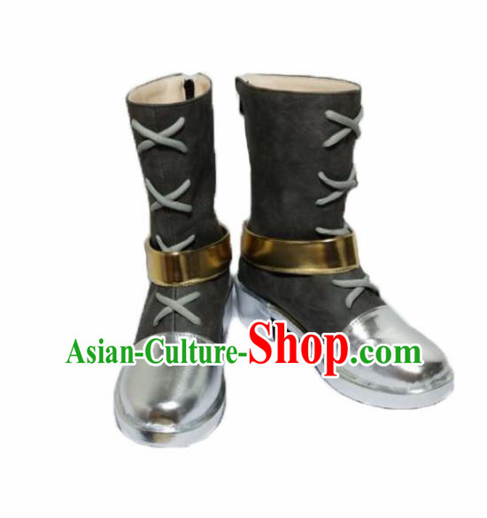 Asian Chinese Cosplay Shoes Cartoon Cowboy Boots for Men