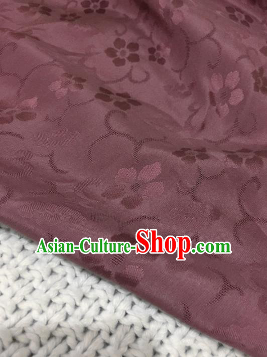 Asian Chinese Traditional Rust Red Silk Fabric Royal Pattern Brocade Cheongsam Cloth Silk Fabric