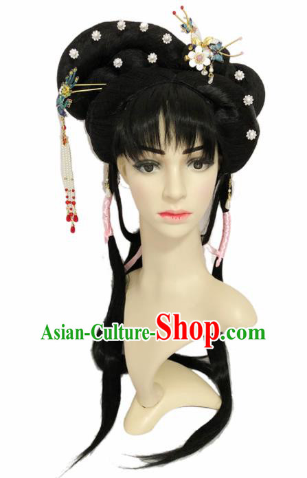 Chinese Ancient Fairy Hair Accessories Beijing Opera Diva Hairpins and Wigs for Women