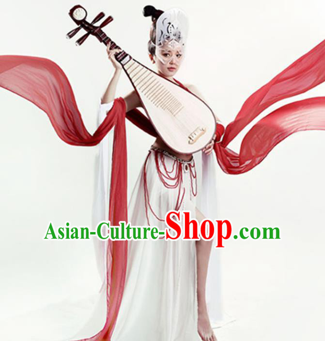 Chinese Tang Dynasty Flying Apsaras Dance Costume Ancient Fairy Hanfu Dress for Women