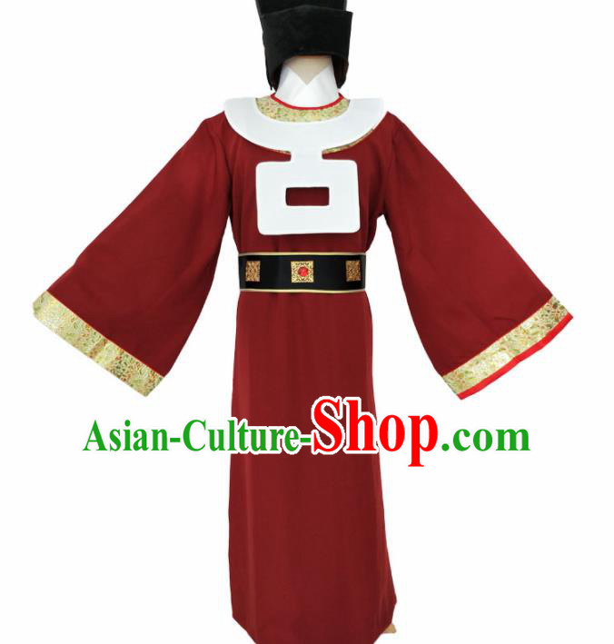 Chinese Song Dynasty Minister Costume Ancient Eunuch Clothing for Men