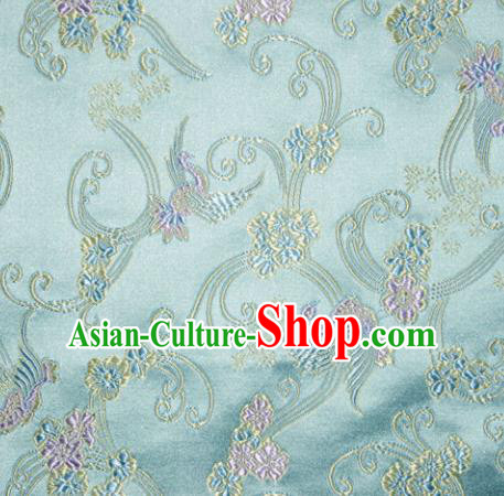 Chinese Traditional Flower Silk Fabric Brocade Embroidered Fabric Dress Material