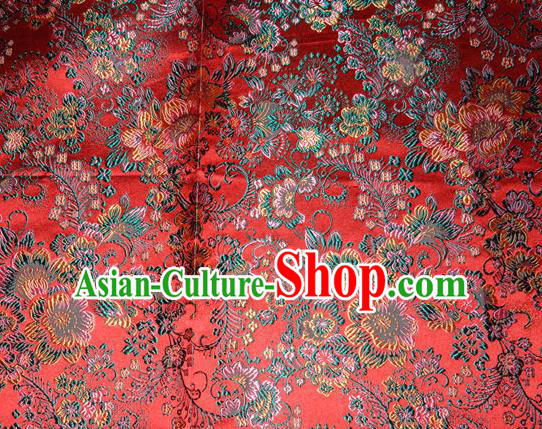 Chinese Traditional Silk Fabric Tang Suit Brocade Cheongsam Classical Pattern Cloth Material Drapery