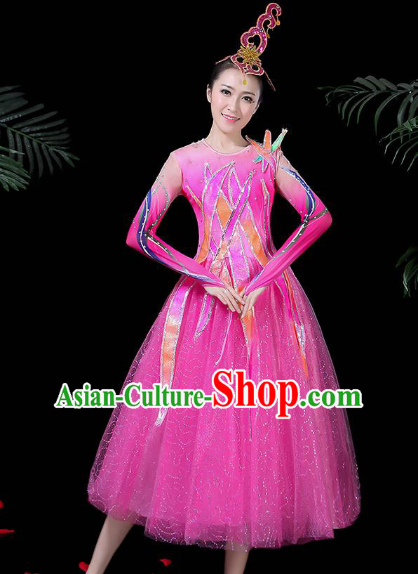 Traditional Chinese Fan Dance Folk Dance Costume Classical Yangko Dance Classical Dance Dress