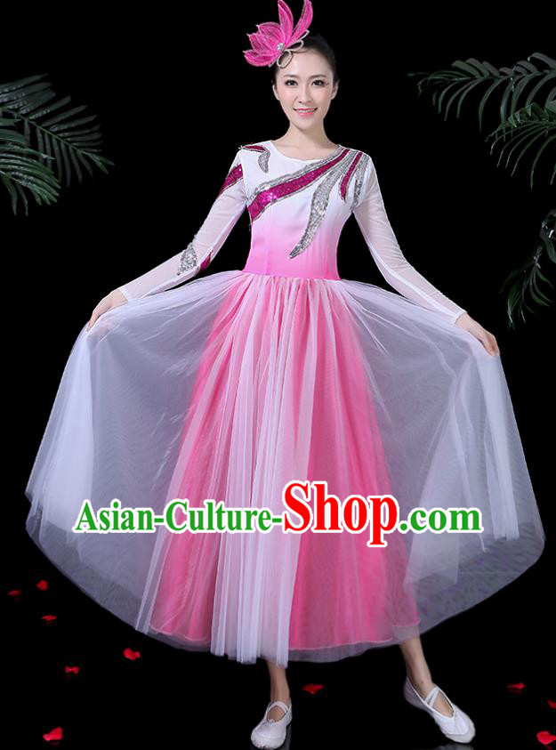 Traditional Chinese Fan Dance Folk Dance Costume Classical Yangko Dance Classical Dance Dress