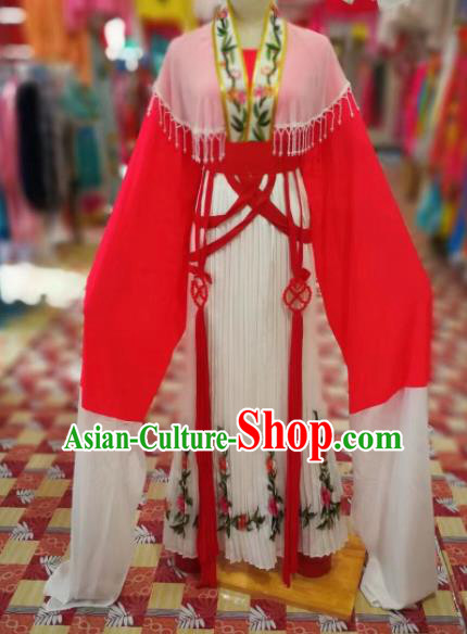 Chinese Traditional Beijing Opera Princess Red Hanfu Dress Peking Opera Diva Costume for Adults