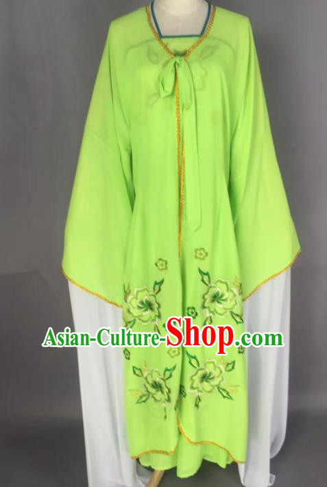 Chinese Traditional Beijing Opera Diva Costume Princess Green Hanfu Dress for Adults