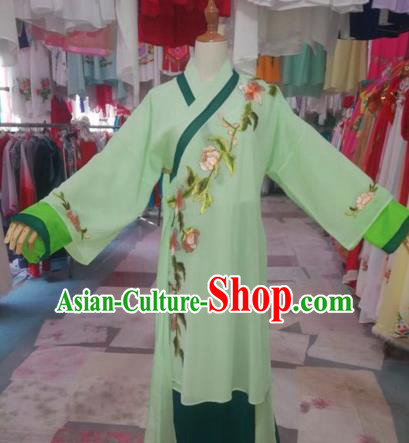 Chinese Traditional Beijing Opera Swordswoman Green Dress Peking Opera Diva Costumes for Adults