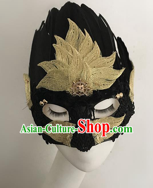 Top Halloween Stage Show Accessories Mask Brazilian Carnival Catwalks Face Masks