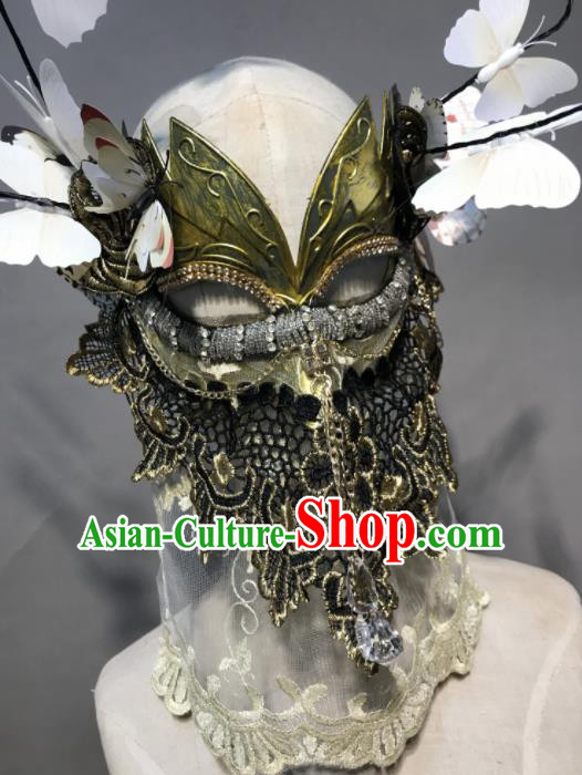 Top Halloween Cosplay Butterfly Veil Masks Brazilian Carnival Fancy Dress Ball Face Mask for Women