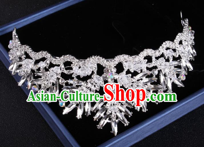 Top Grade Gothic Hair Accessories Catwalks Princess Crystal Royal Crown for Women