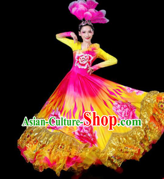 Top Grade Stage Show Chorus Costumes Group Dance Modern Dance Dress for Women