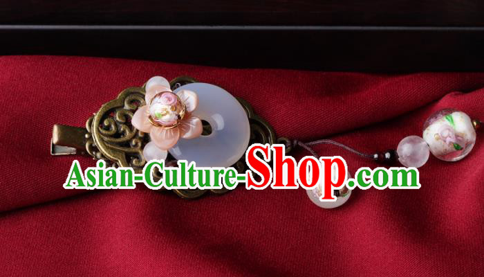 Chinese Traditional Hair Accessories National Hanfu Jade Hair Stick for Women
