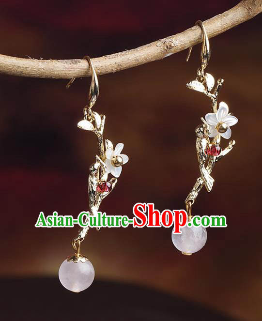 Chinese National Classical Hanfu Earrings Traditional Jewelry Accessories for Women
