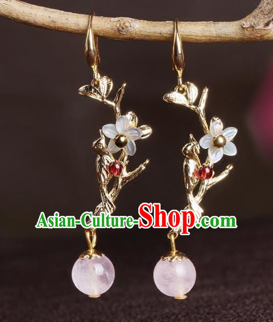 Chinese National Classical Hanfu Earrings Traditional Jewelry Accessories for Women