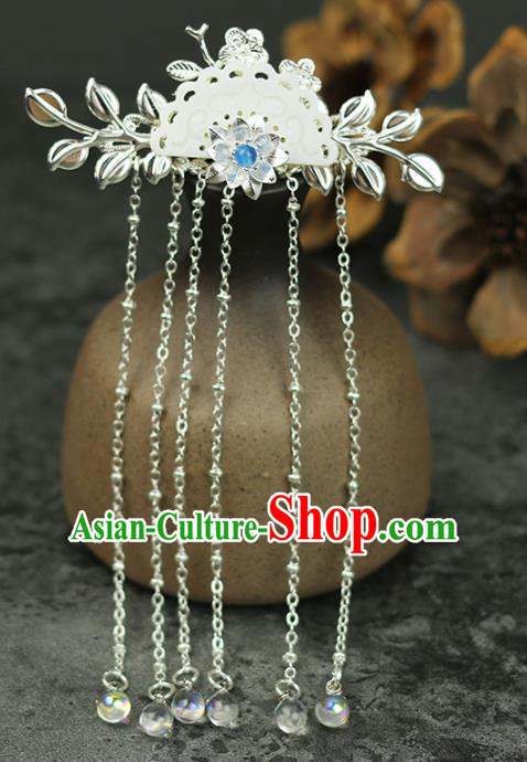 Handmade Chinese Traditional Tassel Shell Hair Combs Traditional Classical Hanfu Hair Accessories for Women