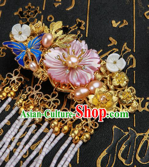 Chinese Ancient Traditional Hanfu Tassel Hair Stick Hairpins Handmade Classical Hair Accessories for Women
