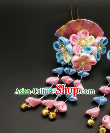 Asian Japanese Traditional Geisha Hairpins Japan Kimono Handmade Classical Hair Accessories for Women