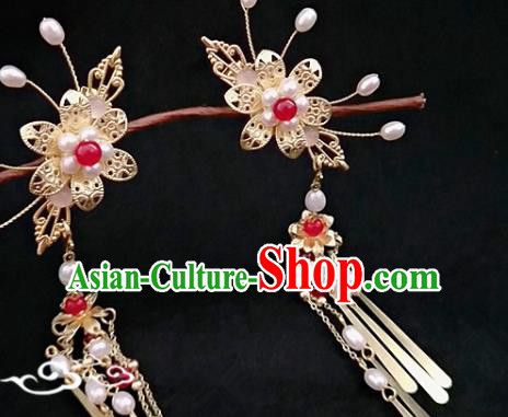 Chinese Traditional Tassel Hair Sticks Handmade Classical Hair Accessories for Women