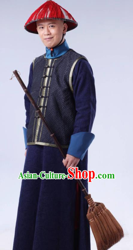 Ruyi Royal Love in the Palace Chinese Ancient Drama Qing Dynasty Eunuch Costumes and Hat for Men