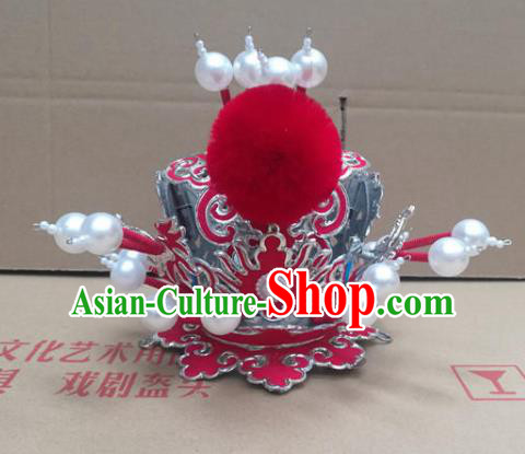 Traditional Chinese Beijing Opera Hairdo Crown Peking Opera Hair Accessories for Men