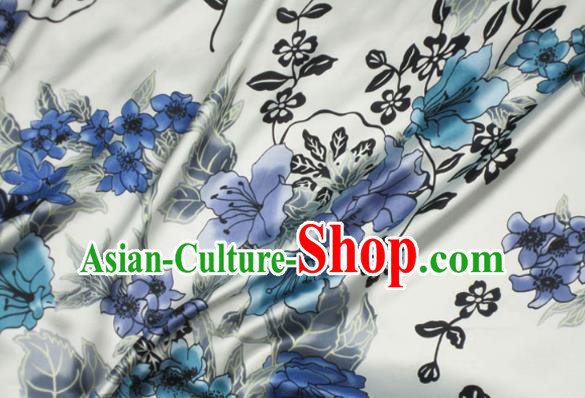Asian Chinese Traditional Flowers Pattern Design Brocade Fabric Silk Fabric Chinese Material