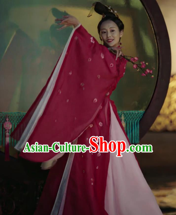 Ancient Chinese Qing Dynasty Palace Dance Dress Manchu Imperial Concubine Embroidered Costumes and Headpiece for Women