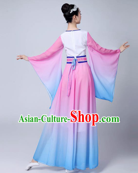 Chinese Traditional Classical Dance Costumes Stage Performance Dance Pink Dress for Women