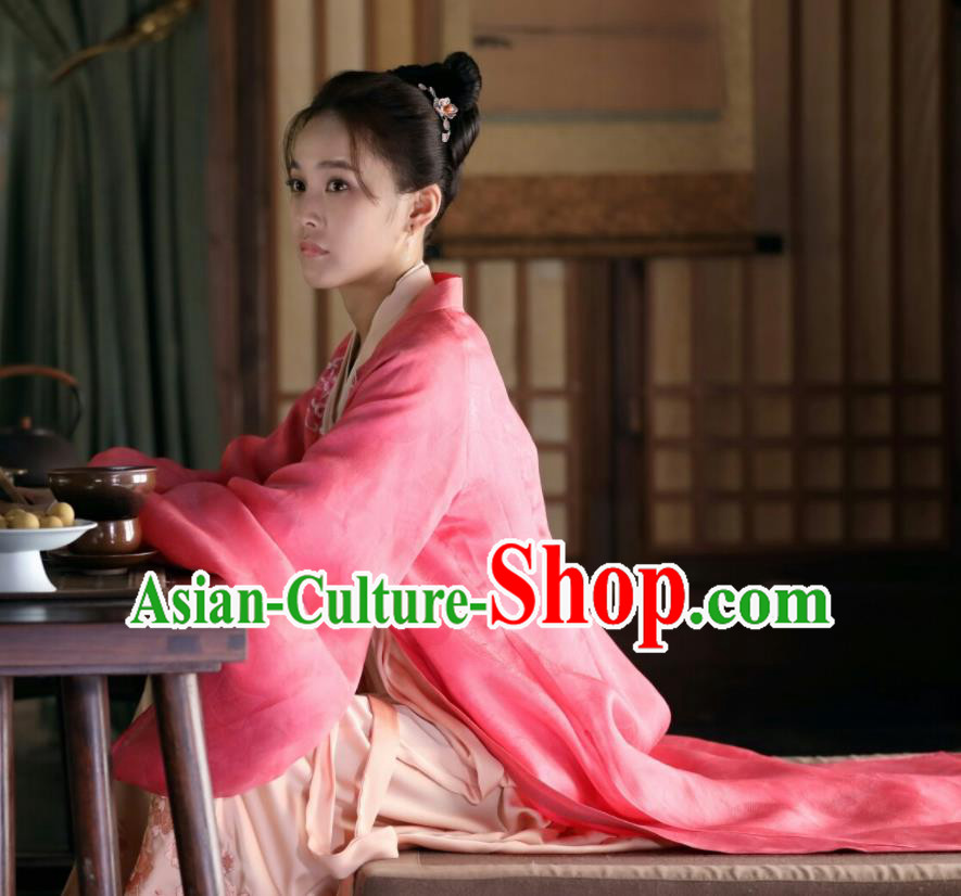 Drama The Story of MingLan Chinese Ancient Song Dynasty Aristocratic Lady Embroidered Historical Costumes for Women