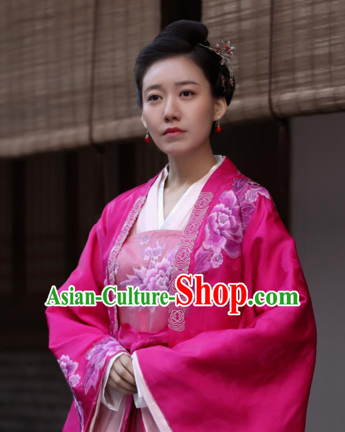 The Story of MingLan Chinese Ancient Song Dynasty Drama Aristocratic Concubine Historical Costumes for Women