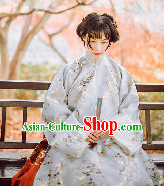 Chinese Traditional Ming Dynasty Historical Costumes Ancient Aristocratic Lady Hanfu Dress for Women