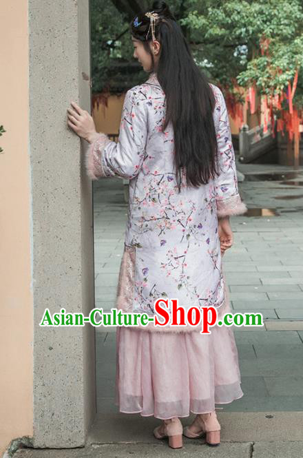 Chinese Traditional Costumes National Coat Tang Suit Overcoat for Women