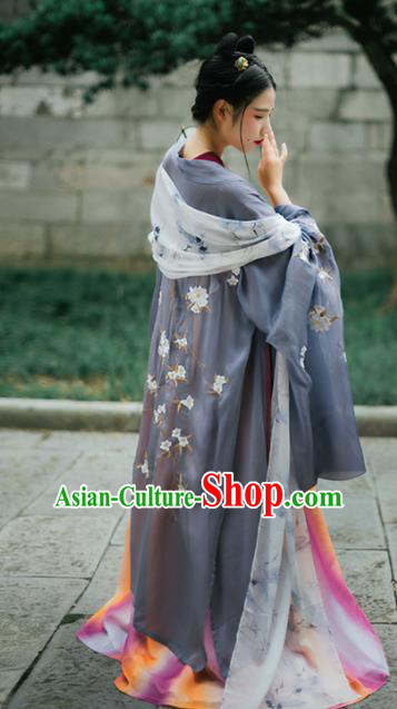 Chinese Tang Dynasty Imperial Concubine Historical Costumes Ancient Traditional Hanfu Dress Complete Set for Women