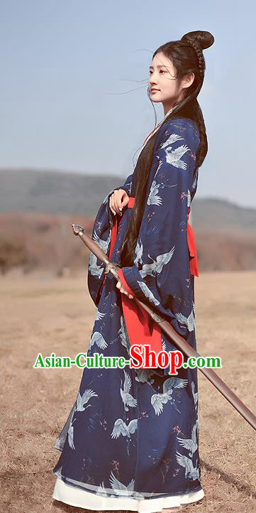 Chinese Ancient Female Hanfu Dress Traditional Han Dynasty Imperial Concubine Historical Costumes Complete Set