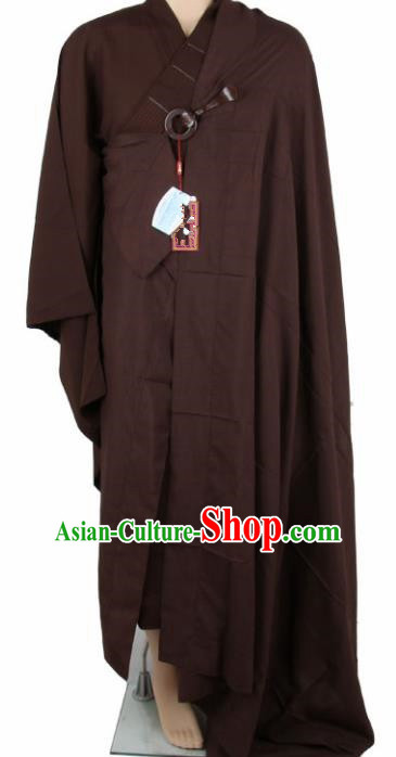 Chinese Traditional Buddhist Monk Coffee Costumes Buddhism Monks Cassock for Men