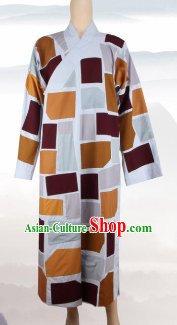 Chinese Traditional Buddhist Monk Patches Robe Buddhism Dharma Assembly Monks Costumes for Men