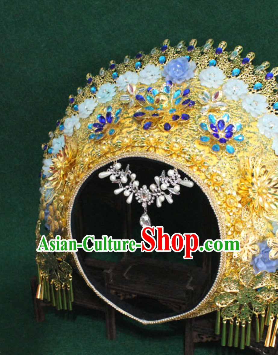 Top Traditional Thailand Empress Hair Jewelry Princess Crown Hat