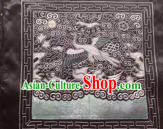 Chinese Traditional Embroidery Craft Embroidered Silk Patches Embroidering Accessories