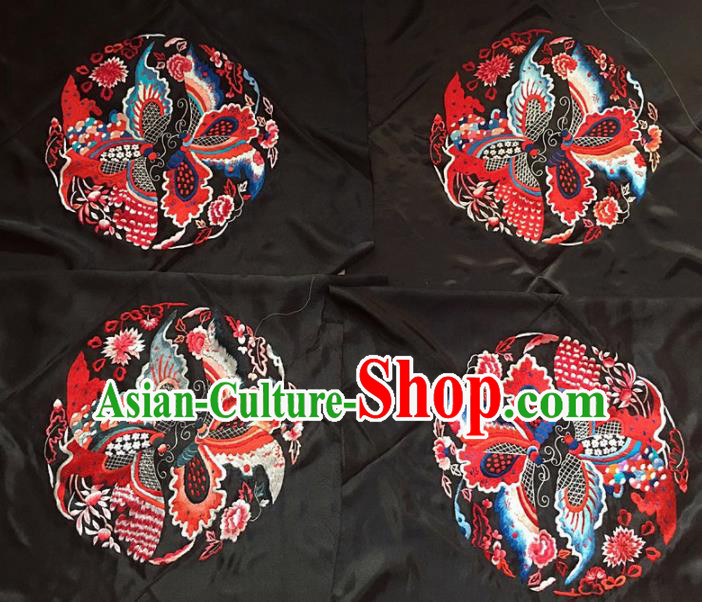 Chinese Traditional Embroidery Craft Embroidered Butterfly Patches Handmade Embroidering Accessories
