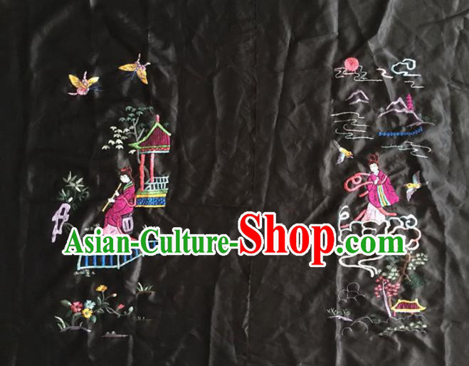 Chinese Traditional Handmade Embroidery Craft Embroidered Peri Patches