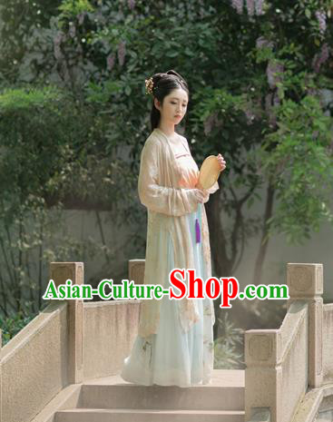 Chinese Traditional Song Dynasty Rich Lady Hanfu Dress Ancient Nobility Historical Costumes for Women