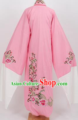 Professional Chinese Traditional Beijing Opera Niche Pink Robe Ancient Scholar Costume for Men